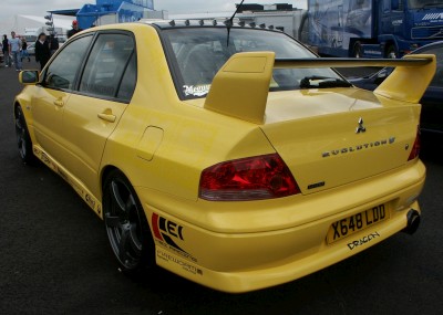 Mitsubishi Evo 7 Rear Spoiler: click to zoom picture.