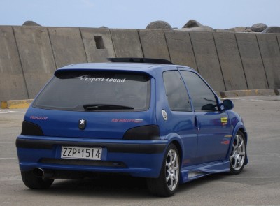 Peugeot 106 Rallye Modified: click to zoom picture.