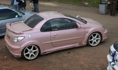 Peugeot 206 CC Pink Modified: click to zoom picture.