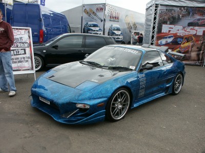 Toyota MR2 Mk2 Blue Marble Effect: click to zoom picture.