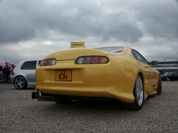 Toyota Supra Yellow Rear